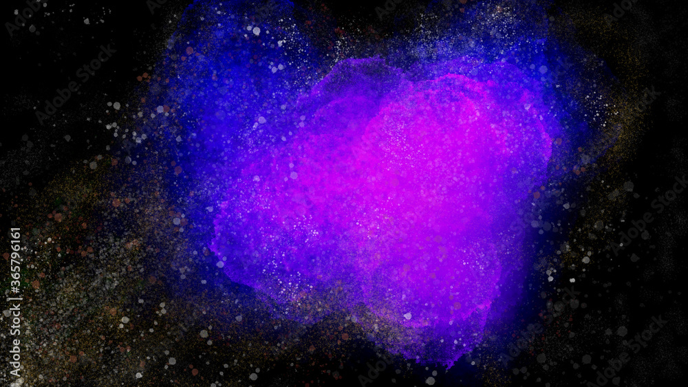 abstract blue galaxy space with stars background