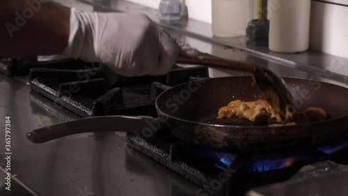 cooking on the stove