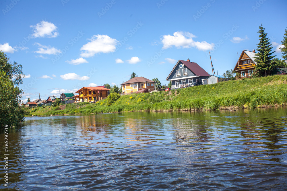 Obraz premium incredible beauty of the nature of the Urals, the banks of the Chusovaya river