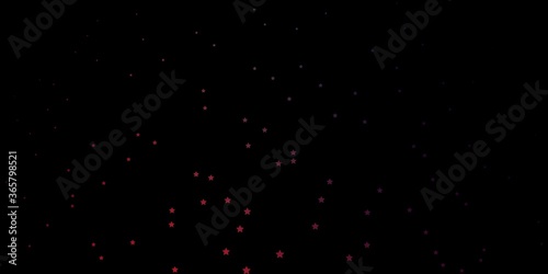 Dark Pink, Red vector layout with bright stars. Modern geometric abstract illustration with stars. Pattern for websites, landing pages.