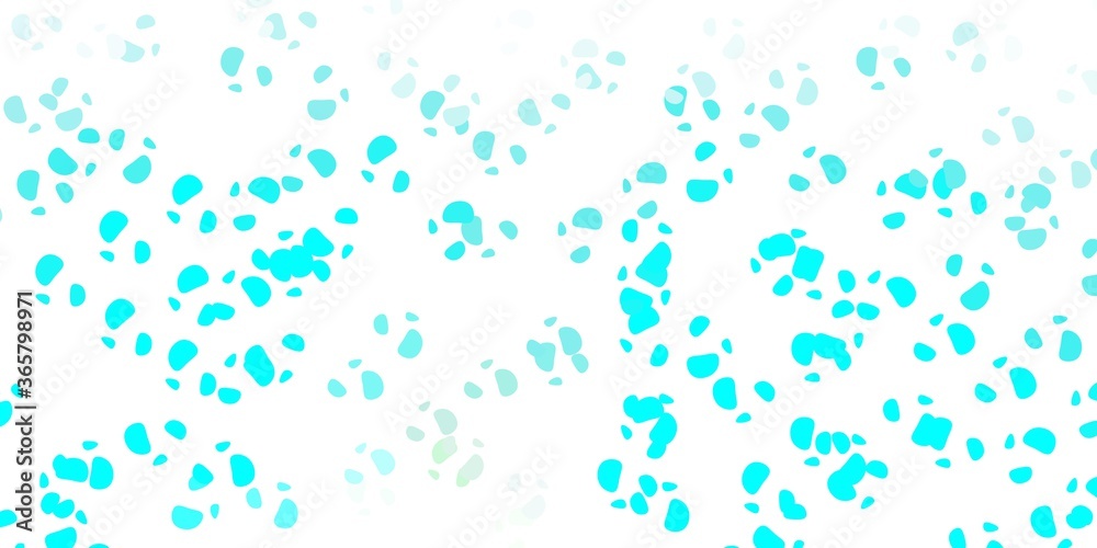 Light blue, green vector pattern with abstract shapes.