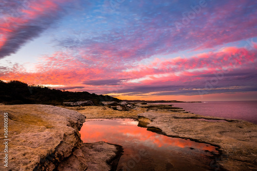 Cape Solander in Kamay Botany Bay National Park is a popular site for sunset scape