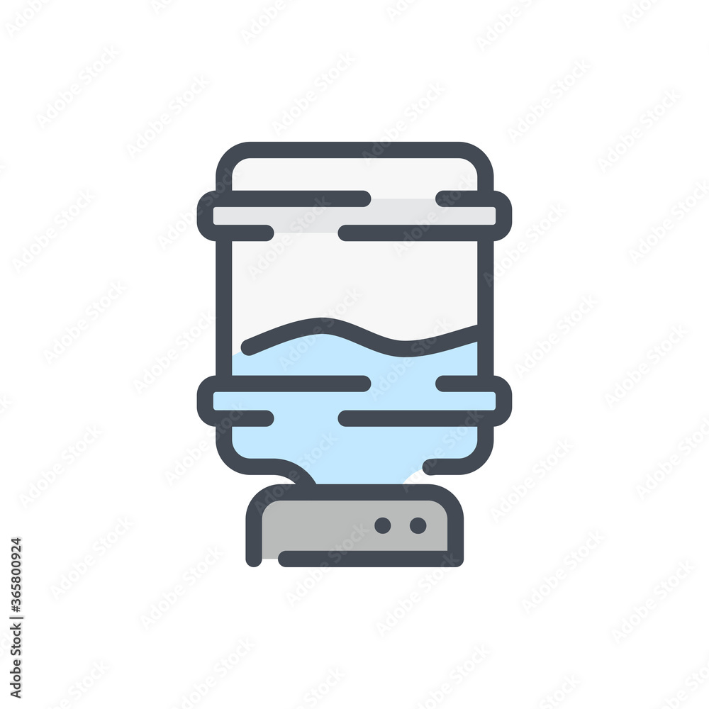 Water Cooler Bottle color line icon. Bottle of Water with Office Cooler vector outline colorful sign. Water Cooler Bottle color line icon. Bottle of Water with Office Cooler vector outline colorful sign.