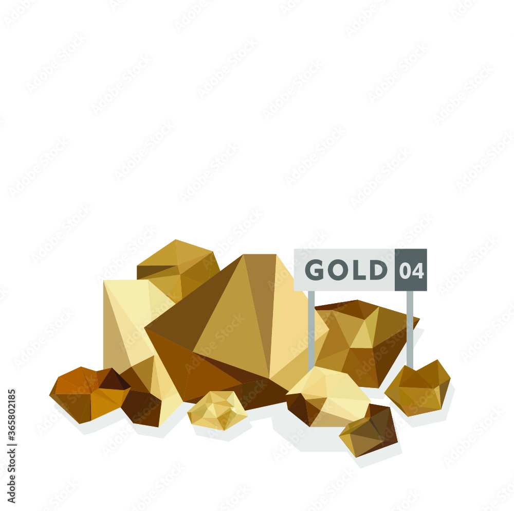 Gold nuggets vector Gold nuggets vector
