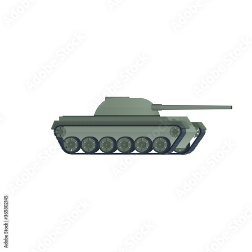 Tank. Army tank, vector illustration