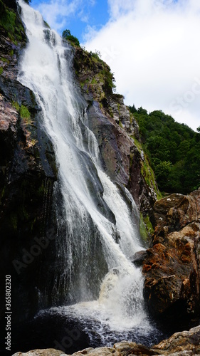 waterfall in the mountains