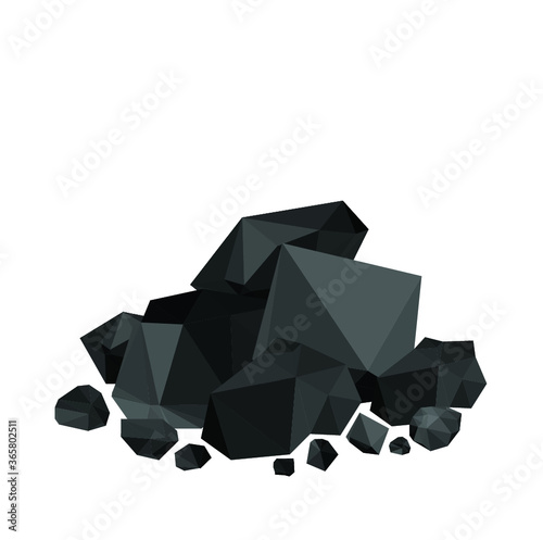 pile of charcoal , coal heaps of coals 