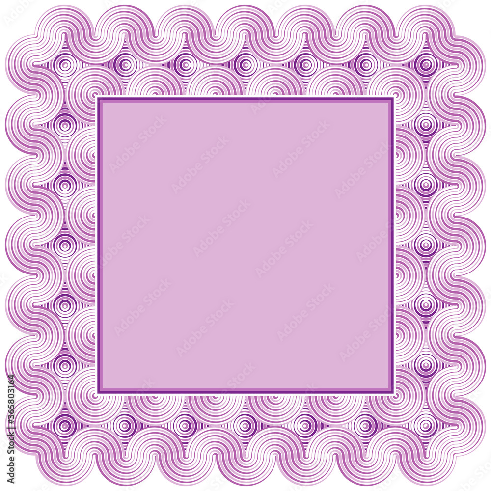 Vector geometric border with distortion effect. Vector geometric border with distortion effect.