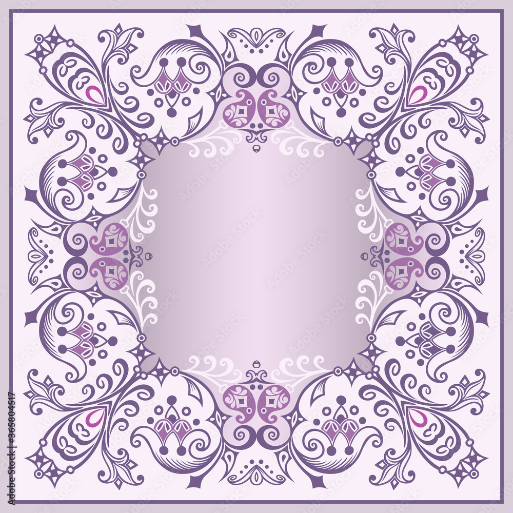 Vector floral ethnic ornamental illustration Vector floral ethnic ornamental illustration