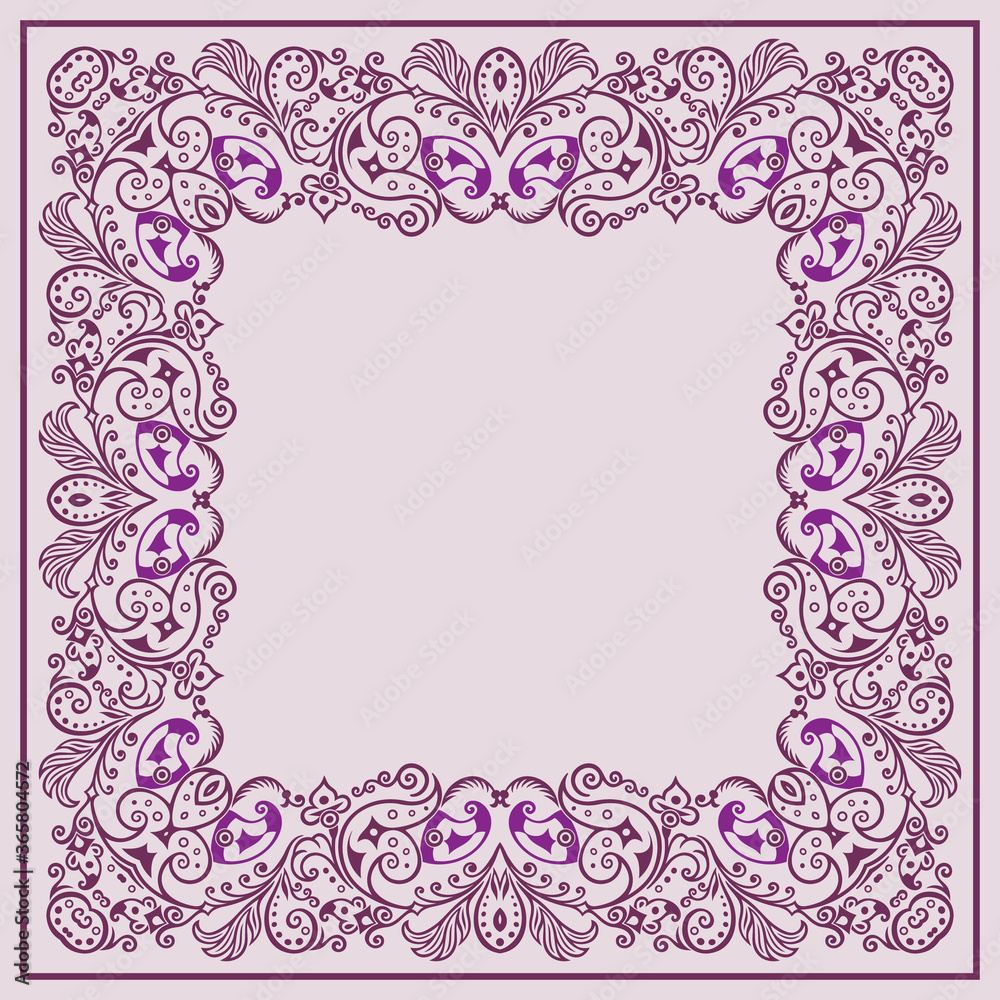 Vector floral ethnic ornamental illustration Vector floral ethnic ornamental illustration