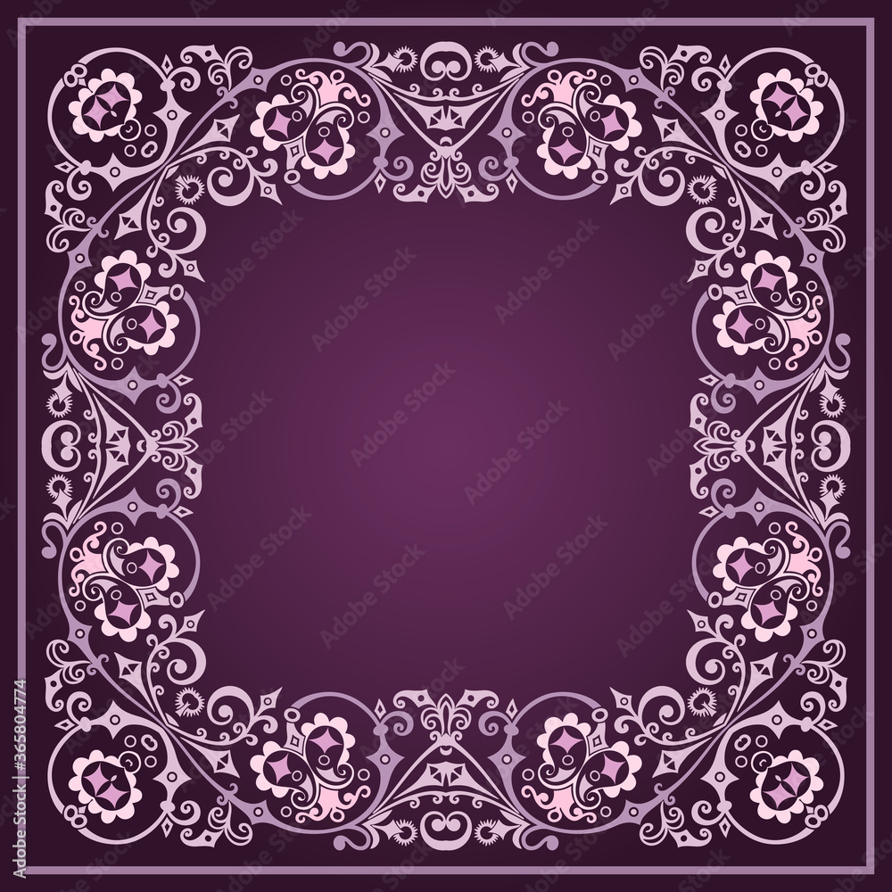 Vector floral ethnic ornamental illustration Vector floral ethnic ornamental illustration