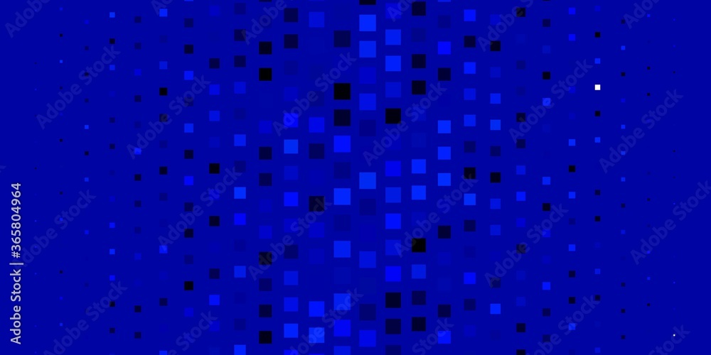 Light BLUE vector template in rectangles. Colorful illustration with gradient rectangles and squares. Pattern for commercials, ads.