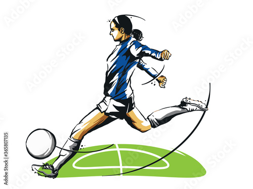Soccer Football player