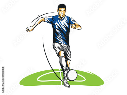 Soccer Football player