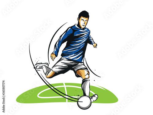 Soccer Football player