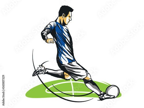 Soccer Football player