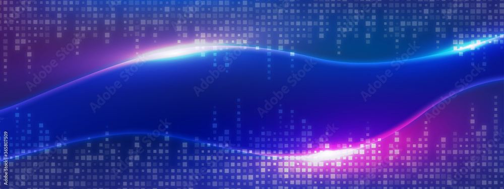 futuristic technology lines background with light effect