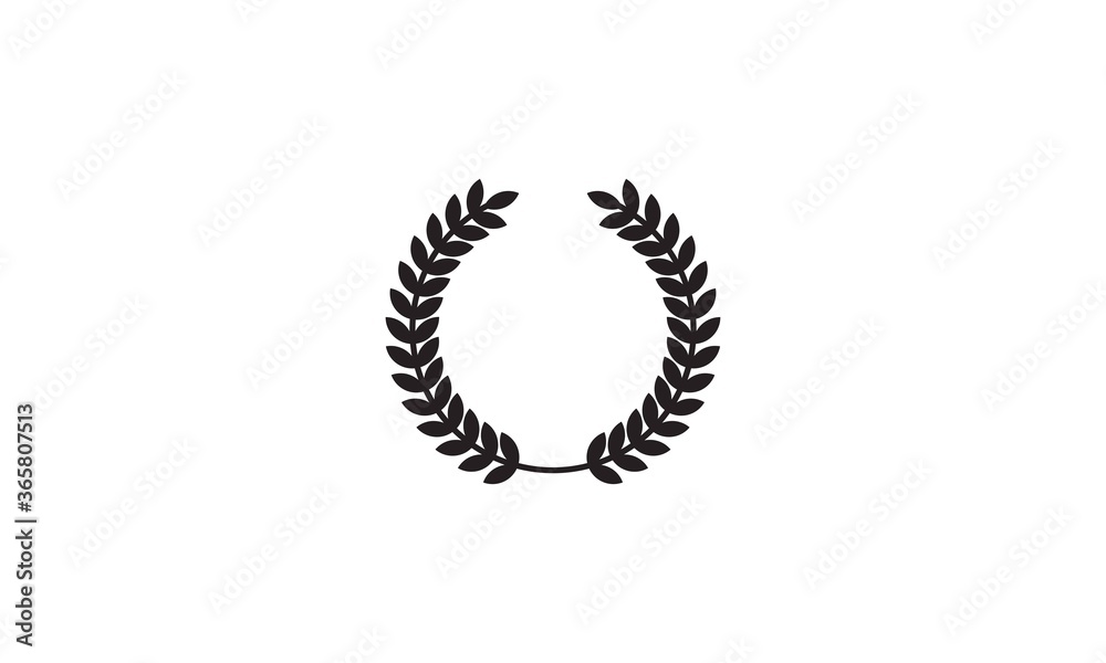 icon laurel wreath - vector illustration Black, dark design icon laurel wreath - vector illustration Black, dark design