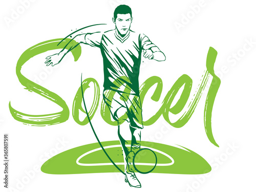 Soccer Football player