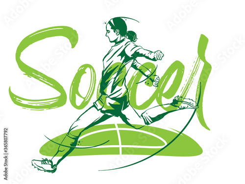 Soccer Football player