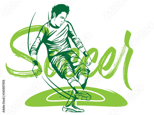 Soccer Football player