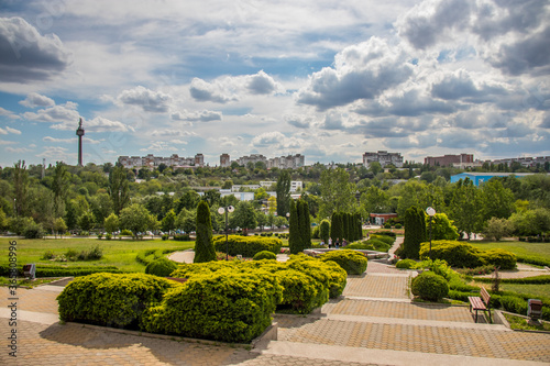 Televison Tower and Botanical Garden of the Galati, Romania