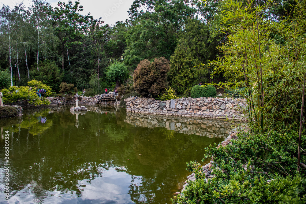 Japanese Garden from Botanical Garden of the Galati, Romania