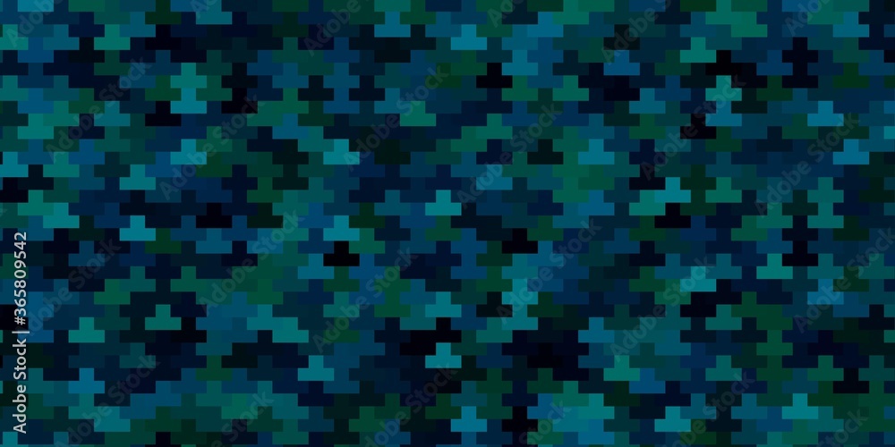 Fototapeta premium Dark Blue, Green vector background in polygonal style. Abstract gradient illustration with rectangles. Pattern for busines booklets, leaflets