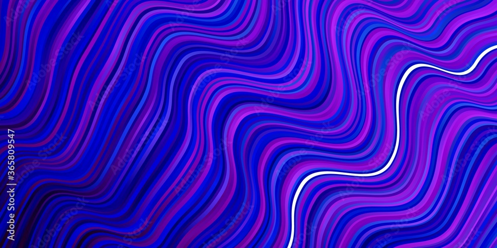 Dark Pink, Blue vector layout with circular arc. Bright sample with colorful bent lines, shapes. Best design for your ad, poster, banner. Dark Pink, Blue vector layout with circular arc. Bright sample with colorful bent lines, shapes. Best design for your ad, poster, banner.