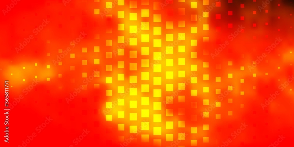 Dark Orange vector background in polygonal style. Modern design with rectangles in abstract style. Template for cellphones.
