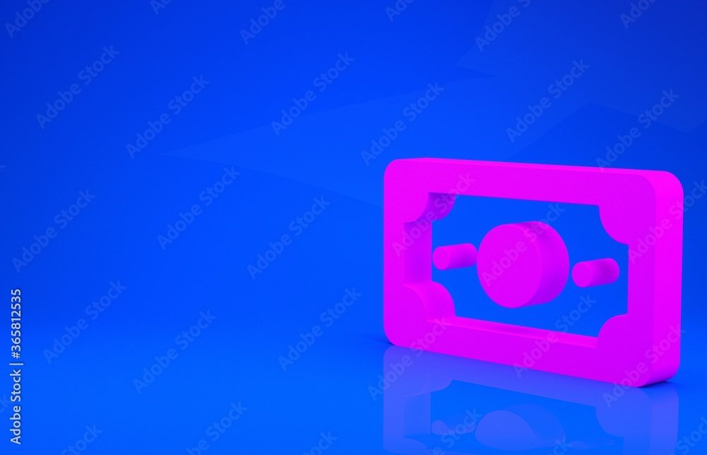 Pink Stacks paper money cash icon isolated on blue background. Money banknotes stacks. Bill currency. Minimalism concept. 3d illustration. 3D render. Pink Stacks paper money cash icon isolated on blue background. Money banknotes stacks. Bill currency. Minimalism concept. 3d illustration. 3D render.
