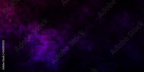 Dark Purple, Pink vector texture with triangular style.