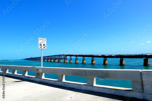 Seven Mile Bridge in Key West, Florida photo