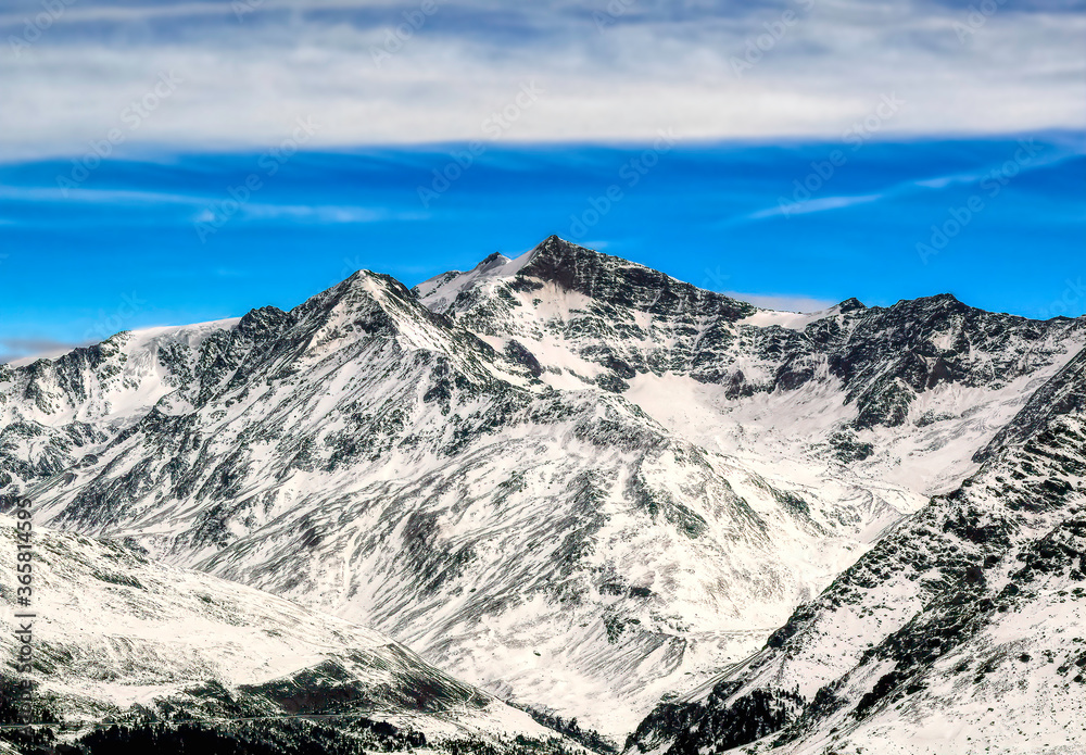 Mountains covered with snow at Bormio skiing resort in Bormio, Italy. Mountains covered with snow at Bormio skiing resort in Bormio, Italy.
