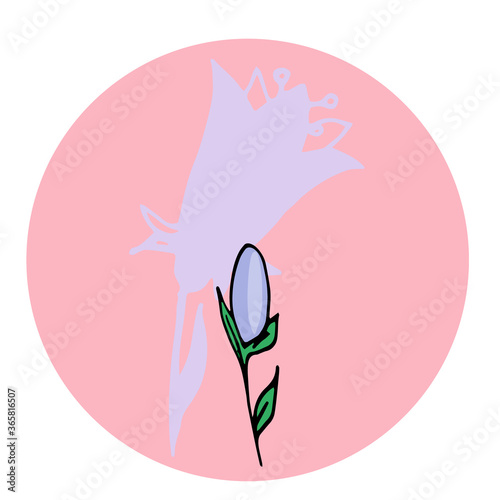 Background with a bells. Hand-drawn illustration. Suitable for postcards, notebooks, textiles, tableware