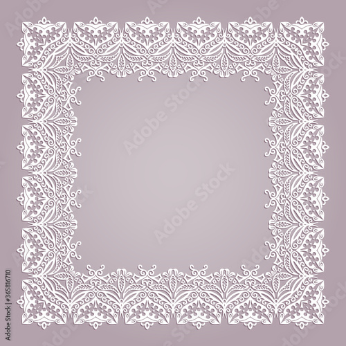 Vector abstract decorative floral ethnic ornamental illustration