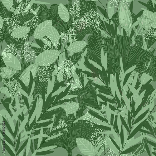 Spinney seamless vector pattern