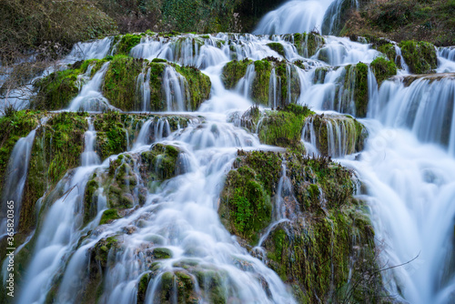 Waterfall in Orbaneja del Castillo, Sedano Valley, Burgos, Castilla y Leon, Spain, Europe