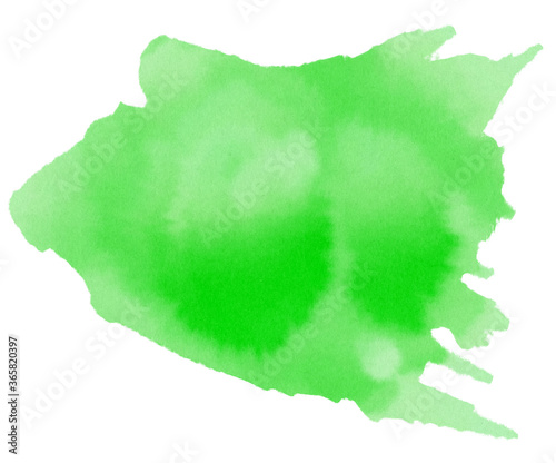 watercolor splashes isolated on white background