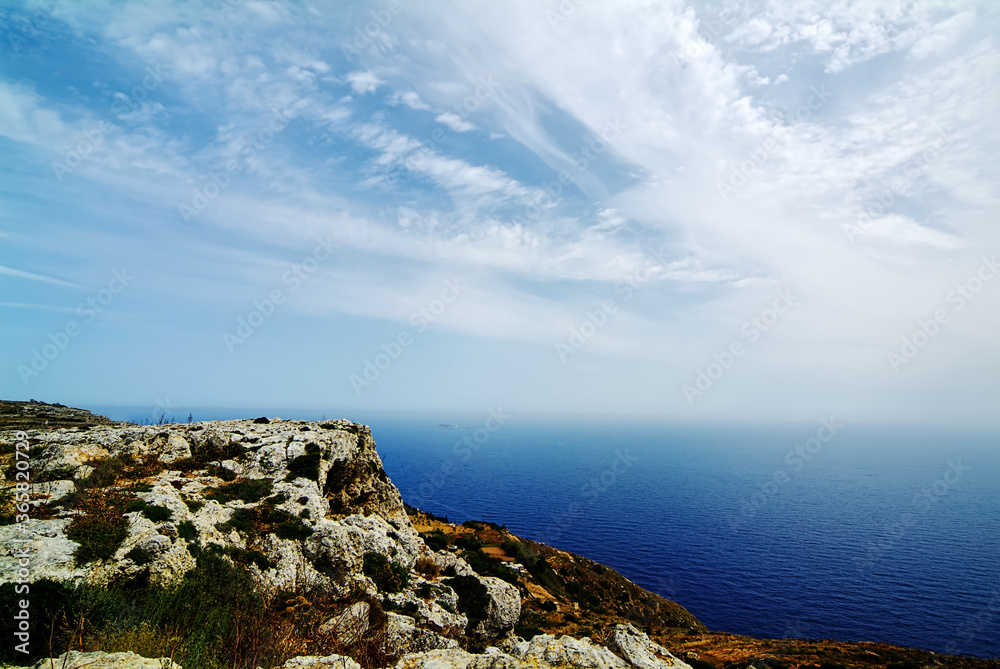 Malta  :  View Of Gozo Suburbs In Malta At Afternoon  