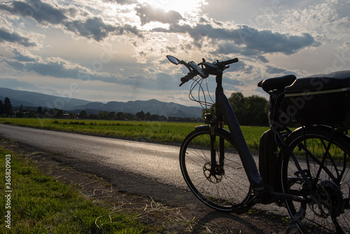 E-Bike in Abendsonne