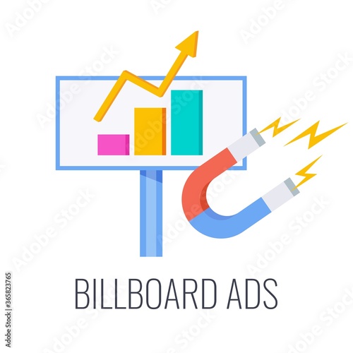 Outbound Marketing banner. Marketing Flat vector illustration.