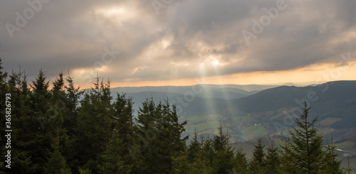 Paysage vosgien, Brézouard, Alsace, Haut-Rhin, Vosges, France photo