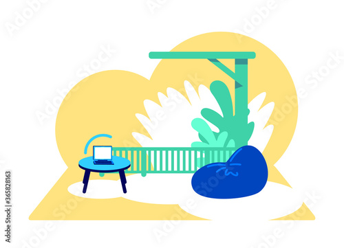 Wi fi zone flat concept vector illustration