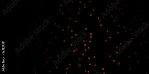 Dark Red vector layout with bright stars. Colorful illustration in abstract style with gradient stars. Pattern for websites, landing pages.