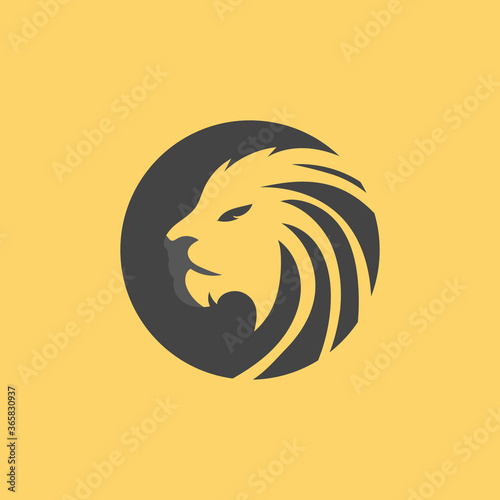 Abstract lion circle vector logo template - Eps 10 © bimalkan