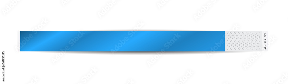 Empty paper or tyvek bracelet or wristband. Sticky hand entrance event paper bracelet isolated on a transparent background. Empty paper or tyvek bracelet or wristband. Sticky hand entrance event paper bracelet isolated on a transparent background.