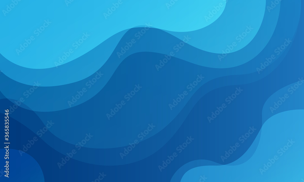 Fototapeta premium Liquid color background design. Blue elements with fluid gradient. Dynamic shapes composition. Eps10 vector