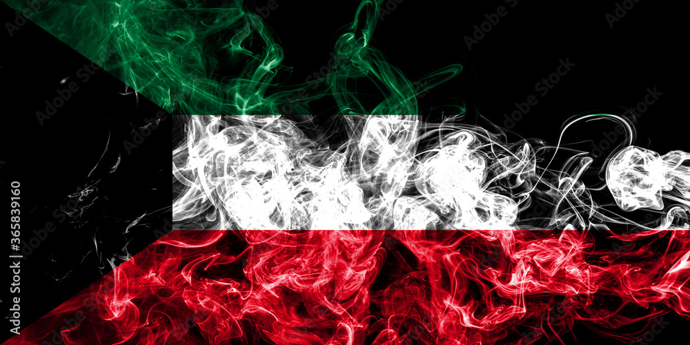 Kuwait smoke flag