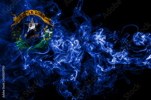 Nevada state smoke flag, United States Of America photo